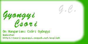 gyongyi csori business card