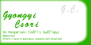 gyongyi csori business card